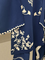 3 Piece- Pure Silk Net Embroidered Suit S111808