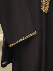 3 Piece- Pure Silk Net Embroidered Suit S111857