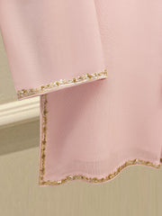 3 Piece - Pure Embroidered Cotton Net Suit S111874
