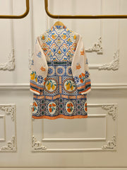 2 Piece- Printed Silk Co-ord Set S111928