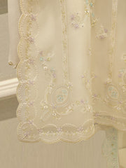 3 Piece - Pure Organza Embroidered Suit S111963