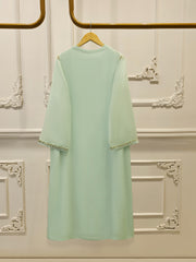 3 Piece - Pure Embroidered Cotton Net Suit S111958