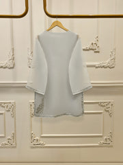 3 Piece - Pure Organza Embroidered Suit S111965