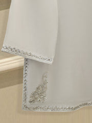 3 Piece - Pure Organza Embroidered Suit S111965