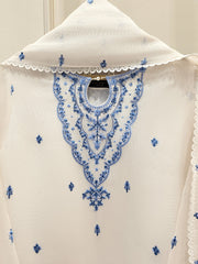 3 Piece - Pure Embroidered Cotton Net Suit S112000