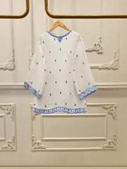 3 Piece - Pure Embroidered Cotton Net Suit S112000