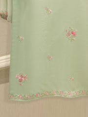 3 Piece- Pure Korean Silk Embroidered Suit S112001