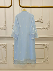 3 Piece - Pure Embroidered Cotton Net Suit S112010