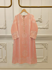 2 Piece- Embroidered Charmeuse Silk Set S112029