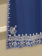 3 Piece - Pure Embroidered Cotton Net Suit S112025