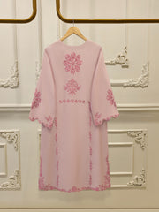 3 Piece- Pure Khadi Silk Embroidered Suit S112019