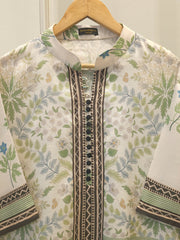 2 Piece- Printed Silk Co-ord Set S112031