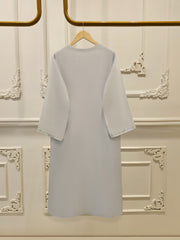 3 Piece - Pure Embroidered Cotton Net Suit S112035
