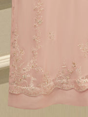 3 Piece - Pure Chiffon Embroidered Suit S112034