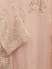 3 Piece - Pure Chiffon Embroidered Suit S112034