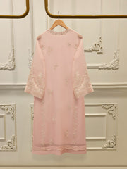 3 Piece - Pure Chiffon Embroidered Suit S112034