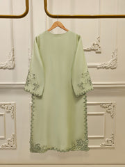 3 Piece-  Pure Embroidered Sheesha Silk Suit S112061