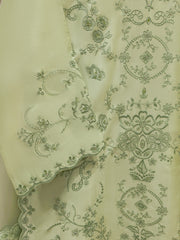 3 Piece-  Pure Embroidered Sheesha Silk Suit S112061