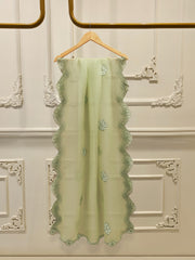 3 Piece-  Pure Embroidered Sheesha Silk Suit S112061