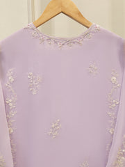 3 Piece - Pure Chiffon Embroidered Suit S112023