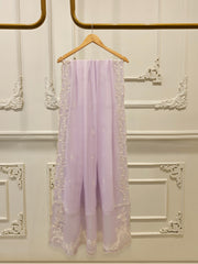 3 Piece - Pure Chiffon Embroidered Suit S112023