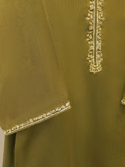 3 Piece - Pure Embroidered Cotton Net Suit S112068