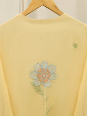 2 Piece - Pure Embroidered Cotton Net Suit S112077