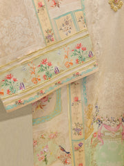2 Piece - Pure Embroidered Charmeuse Silk Suit S112073