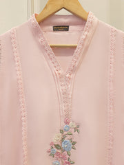 2 Piece - Pure Embroidered Cotton Net Suit S112022