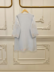 3 Piece- Pure Khadi Silk Embroidered Suit S112082