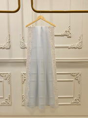 3 Piece- Pure Khadi Silk Embroidered Suit S112082