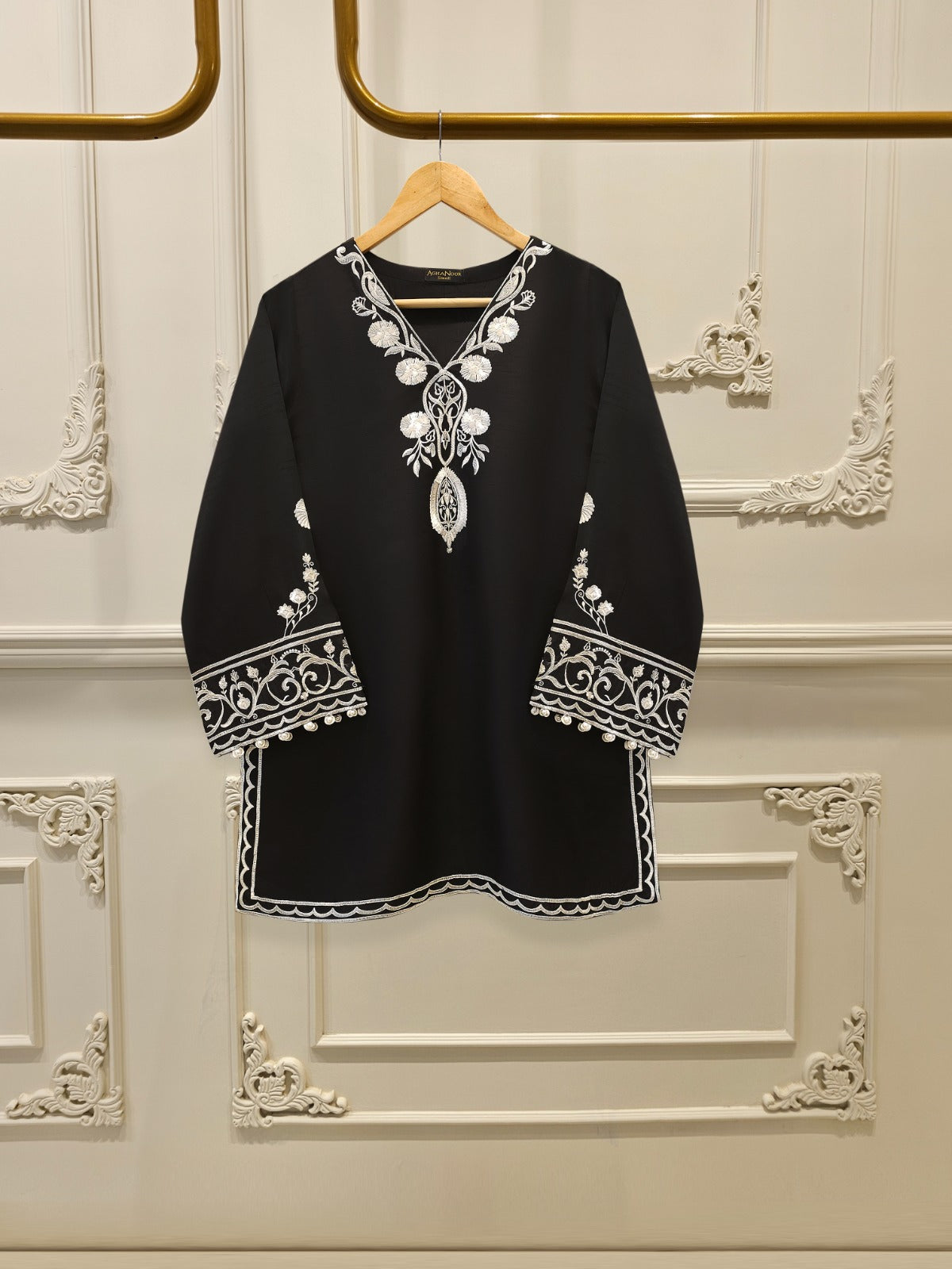 2 Piece- Pure Korean Silk Embroidered Suit S112089