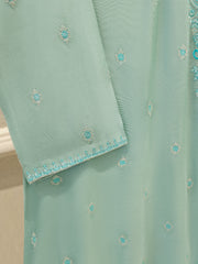 3 Piece - Pure Embroidered Cotton Net Suit S112121