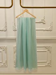3 Piece - Pure Embroidered Cotton Net Suit S112121