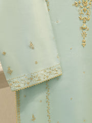 2 Piece - Embroidered Silk Net Suit S112109