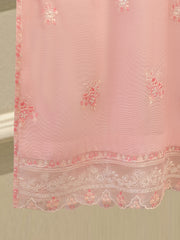 3 Piece - Pure Embroidered Cotton Net Suit S112110