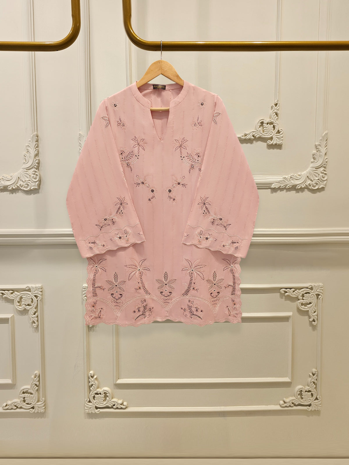2 Piece - Embroidered Jacquard Suit S112126