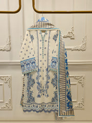 3 Piece - Digital Printed Lawn Suit S112133