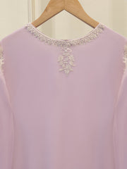 3 Piece - Pure Chiffon Embroidered Suit S112195