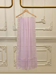 3 Piece - Pure Chiffon Embroidered Suit S112195