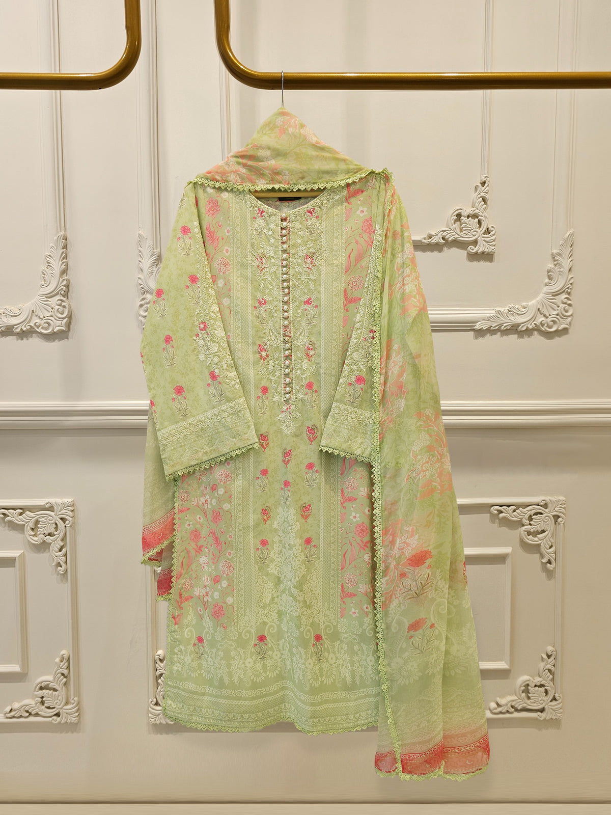 2 Piece - Digital Printed Lawn Suit S112246