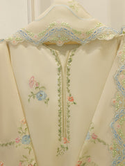 3 Piece- Pure Khadi Silk Embroidered Suit S112229