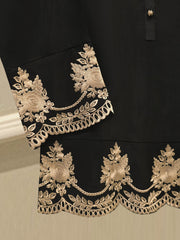 2 Piece- Pure Korean Silk Embroidered Suit S112349