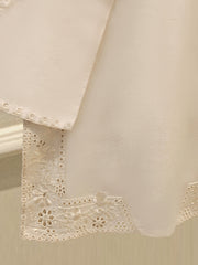 3 Piece- Pure Silk Net Embroidered Suit S112350