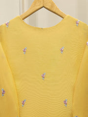 2 Piece - Pure Embroidered Cotton Net Suit S112352