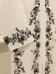 3 Piece - Pure Embroidered Cotton Net Suit S112348