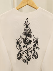 3 Piece - Pure Embroidered Cotton Net Suit S112348