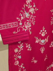 3 Piece - Embroidered Cambric Suit S112391