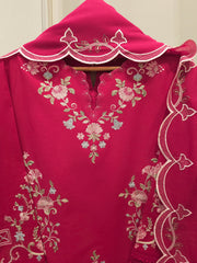 3 Piece - Embroidered Cambric Suit S112391