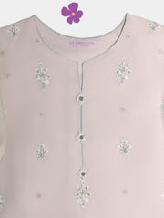 (Kids) 3 Piece - Embroidered Organza Suit FKD-067
